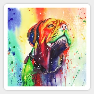 Slobber Chops, Dogue de Bordeaux mastiff Sticker